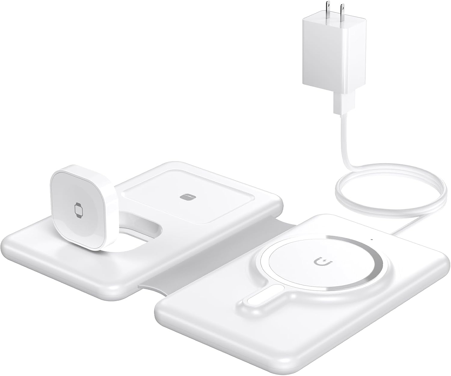 Magnetic Wireless Charger for iPhone: 3 in 1 Travel Charging Station for Apple Devices for iPhone 16 15 14 13 12 Pro Max Plus - Foldable Charging Pad for Apple Watch Series & Airpods 4 3 2 Pro - Image 8