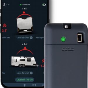 LogicBlue Technology LevelMateMAX Wireless RV Leveling System, Bluetooth Leveler for Campers, Must-Have Accessory for Travel Trailers, Effortless Setup for Phones with App