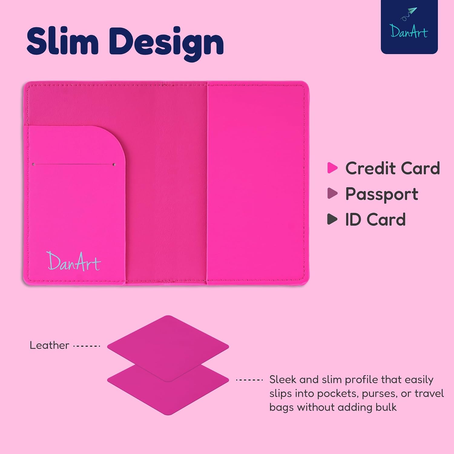 Passport Protector Sleeve (Pink) - Image 4