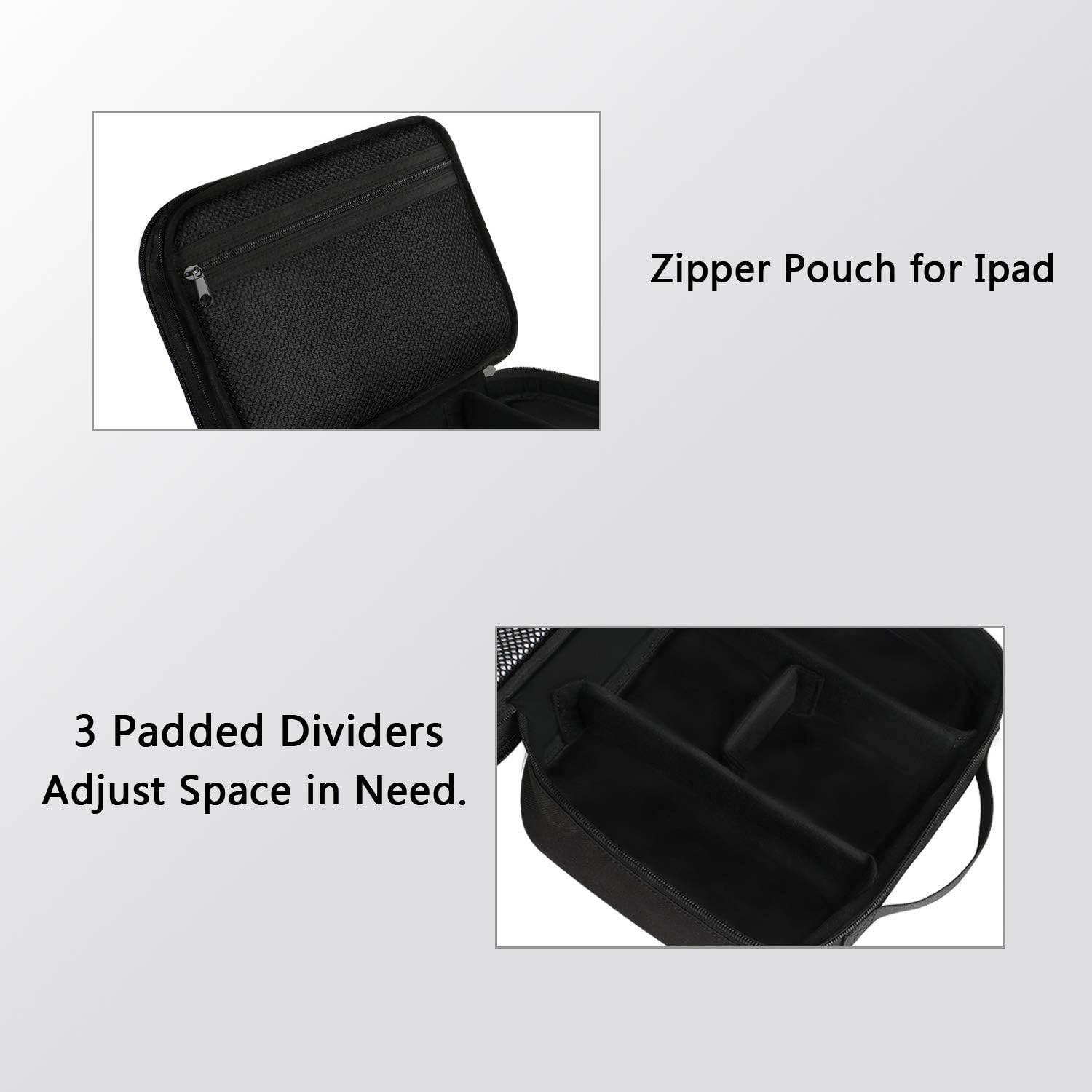 MATEIN Electronics Organizer Travel Case, Water Resistant Cable Organizer Bag for Travel Essentials, Gifts for Men, Storage Bag as Accessories for Phone, Cord, Tablet, Black - Image 5