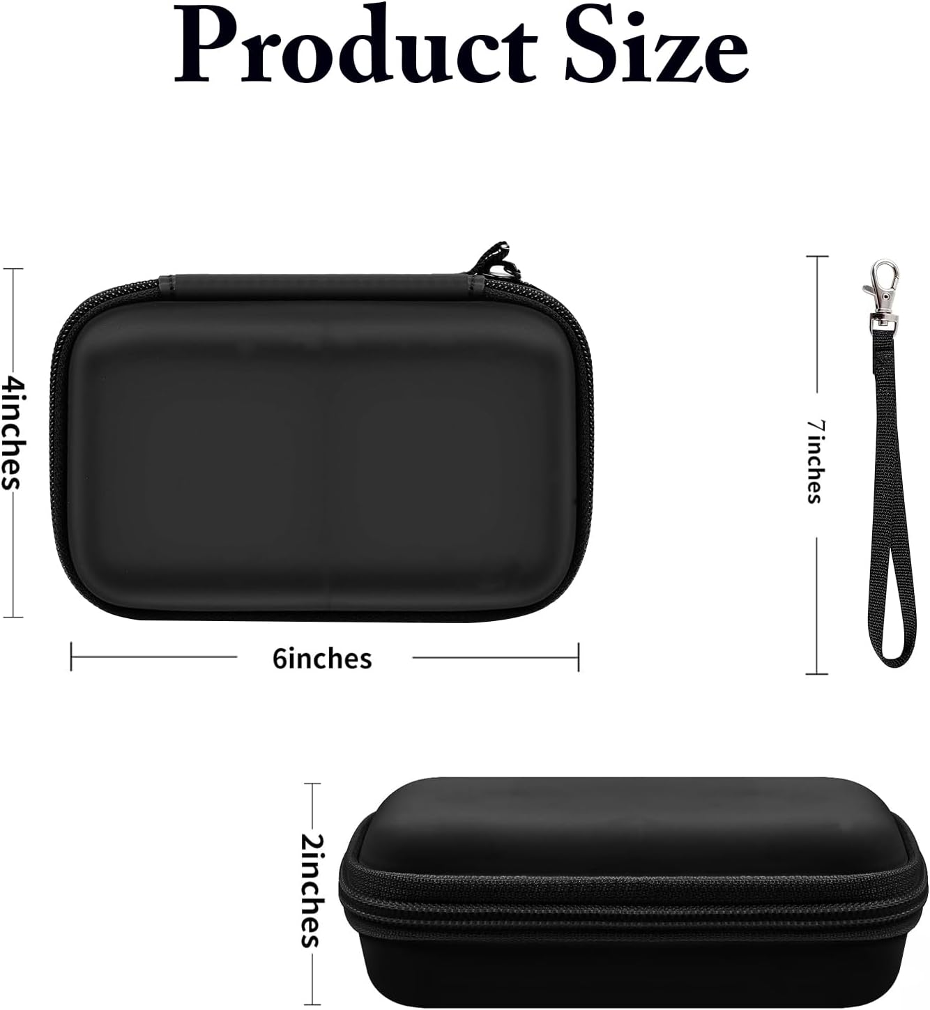 Travel Case for UCOMX/Anker MagGo 3-in-1 Charging Station, Magnetic Foldable Station Storage Holder Bag, Cable Charger Organizer Case for Apple Watch Fast Charger Cable and Adapter, Box Only(Black) - Image 2