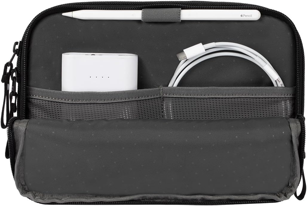 Incase A.R.C Accessory Organizer - Electronic Organizer Travel Case + Cord Storage - Efficient Cable Management - Compact & Durable Electronics Organizer, Black (10 x 3 x 2 in) - Image 5