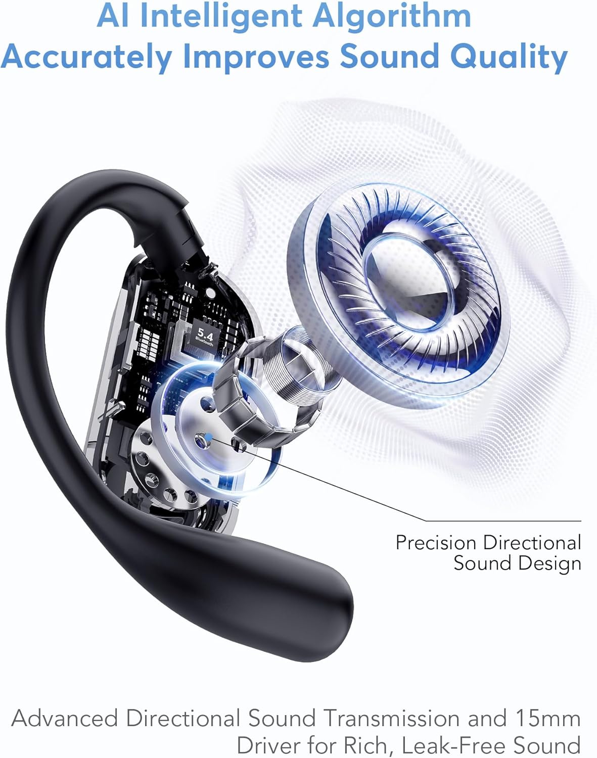 AI Language Translation Earbuds Real-Time, 144 Languages & Accents, Audifonos Traductores Inglés Español, Compatible with iOS & Android, Ideal for Travel, Business, Learning (Deep Black) - Image 4