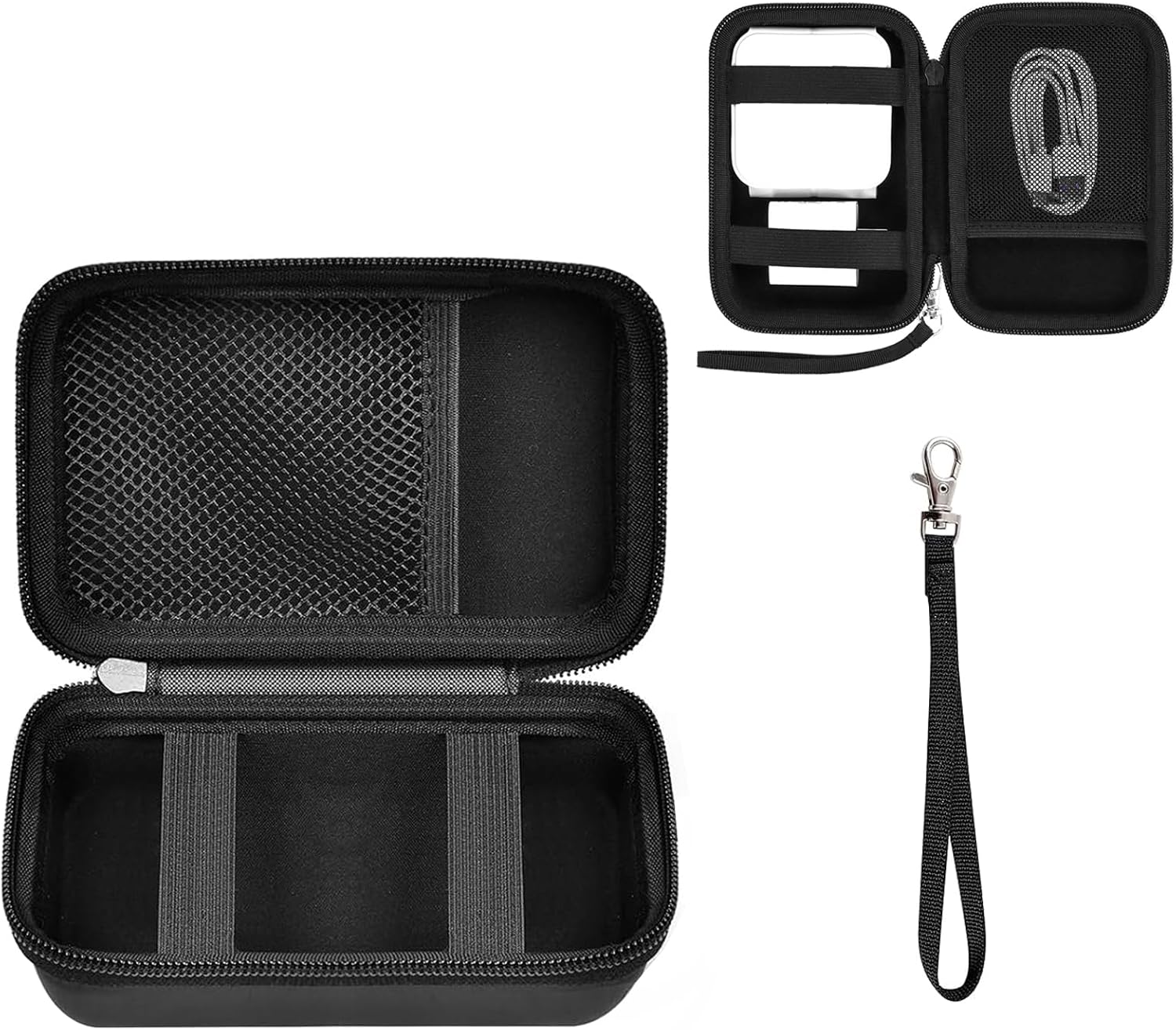 Travel Case for UCOMX/Anker MagGo 3-in-1 Charging Station, Magnetic Foldable Station Storage Holder Bag, Cable Charger Organizer Case for Apple Watch Fast Charger Cable and Adapter, Box Only(Black)