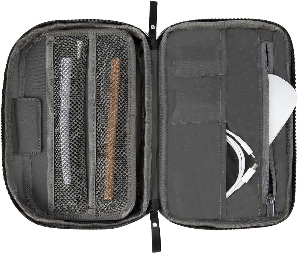 Incase A.R.C Accessory Organizer - Electronic Organizer Travel Case + Cord Storage - Efficient Cable Management - Compact & Durable Electronics Organizer, Black (10 x 3 x 2 in) - Image 6