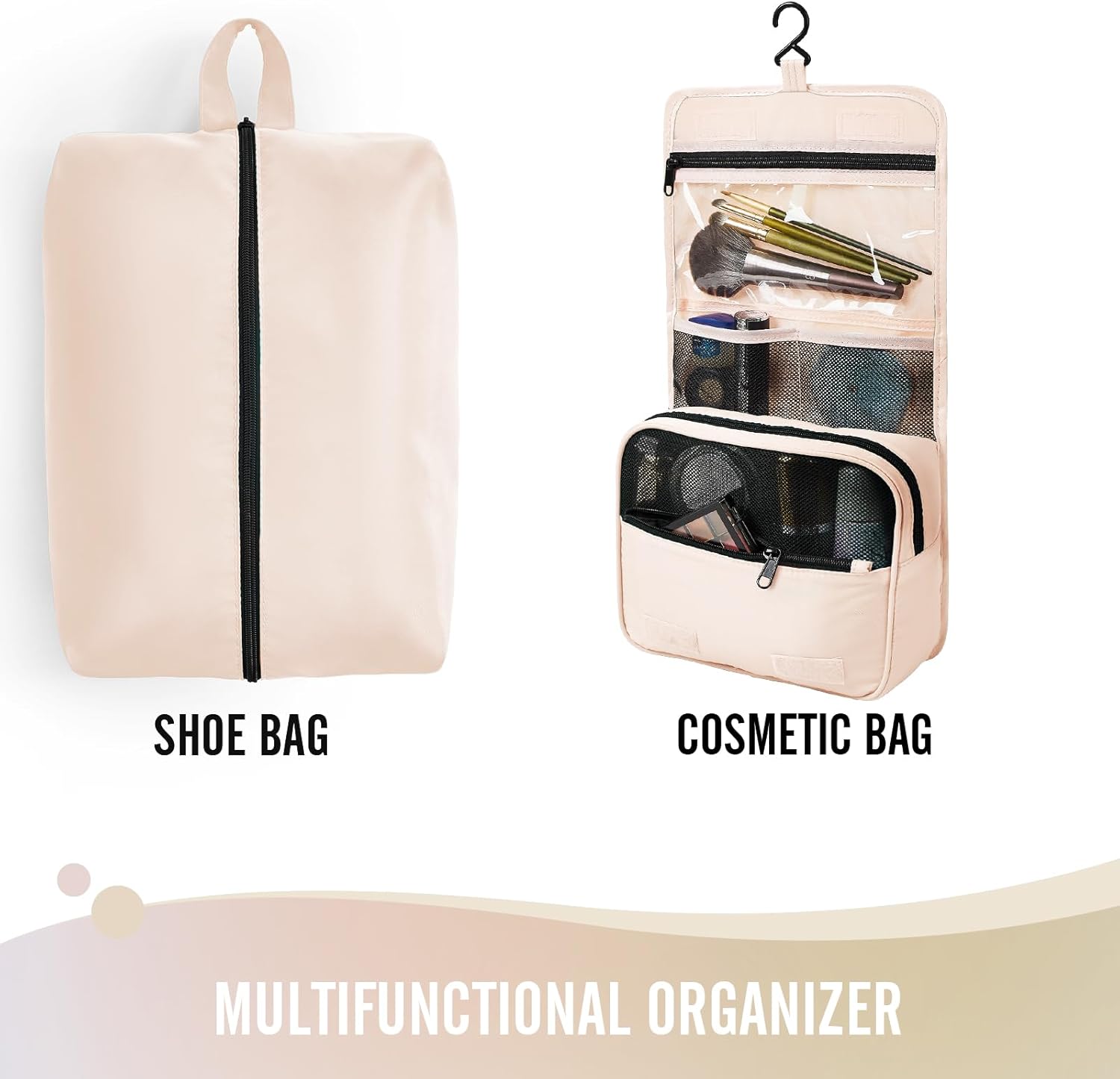 Veken 8 Set Packing Cubes, Travel Gifts for Women Mom, Carry on Suitcase Organizer Bags with Hanging Toiletry Bag and Large Laundry Bag, Travel Essentials Luggage Accessories for Cruise Ship - Image 5