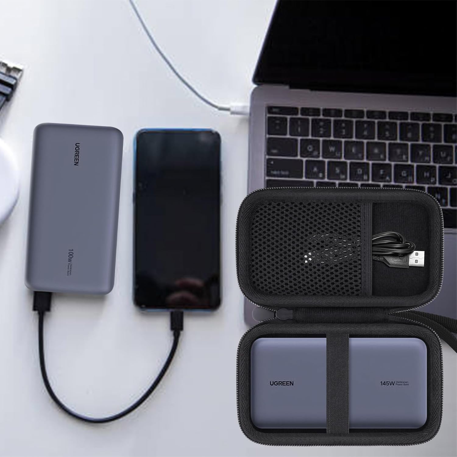 Hard Portable Travel Case Compatible with UGREEN Power Bank 25000mAh 145W Portable Charger,Case Only - Image 9