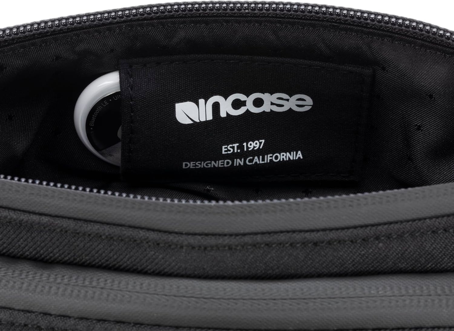 Incase Facet Accessory Organizer - Electronic Organizer Case, Multiple Zippered Compartments, Cable Managment, Easy Carry Loop, Water-Repellent, Travel-Friendly – Twill Black - Image 7