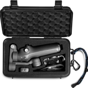 Lekufee Travel Waterproof Hard Case for DJI Osmo Mobile 7P / 7 Gimbal Stabilizer and Accessories(Case & Bag Only)