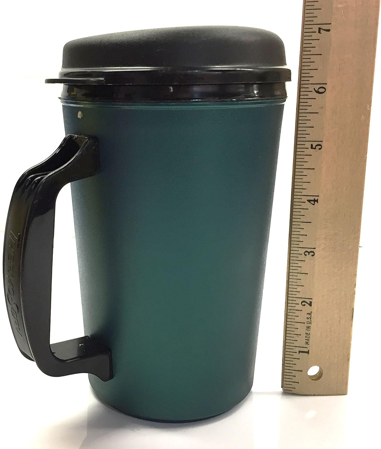 GAMA Electronics Thermoserv 20oz Insulated Travel Mug Classic Gas Station Design (Red/Green 2 Pack) - Image 3
