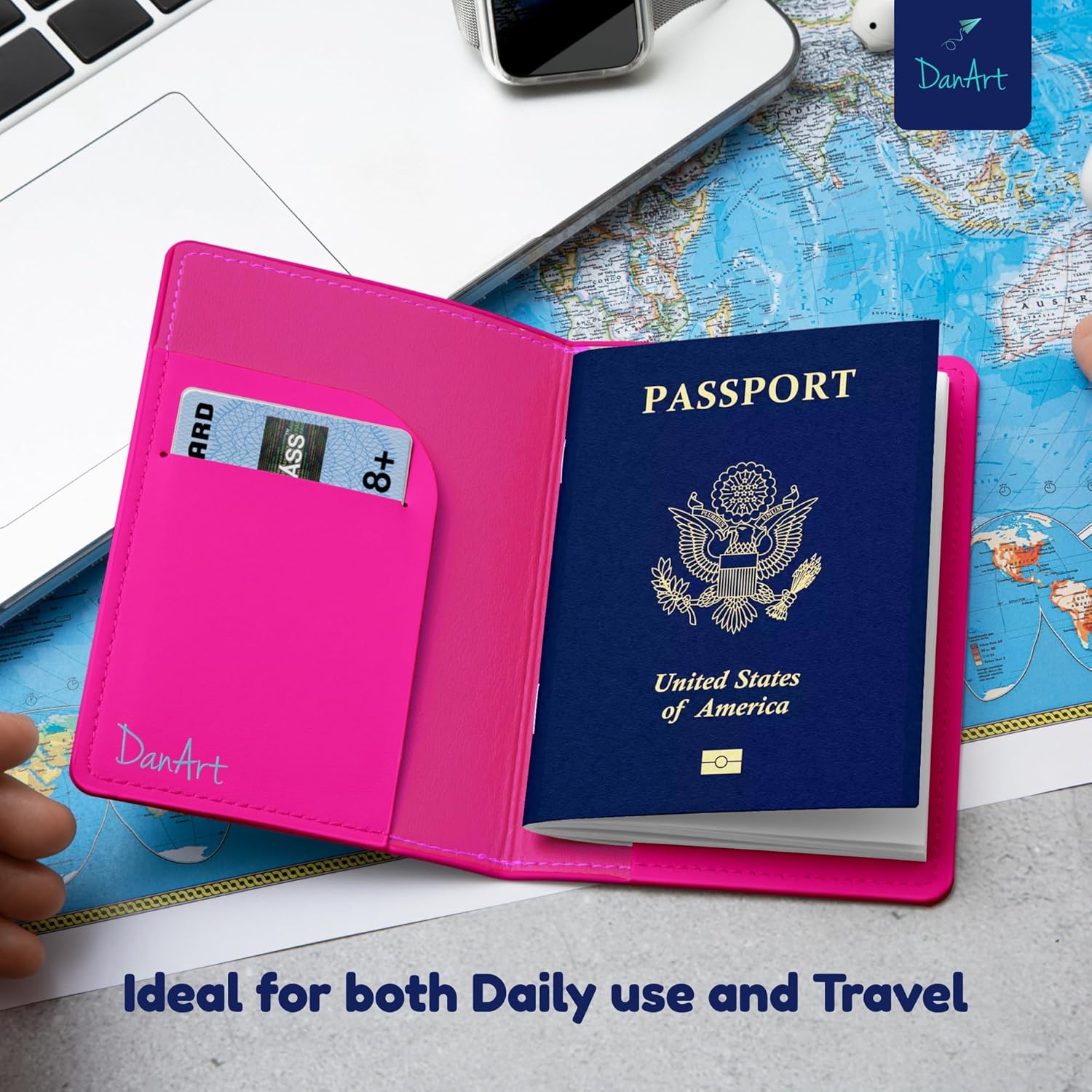 Passport Protector Sleeve (Pink) - Image 2