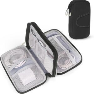 Electronic Organizer, Travel Cable Organizer Case - Compact Pouch for Cords and Accessories Storage - Ideal for Electronics, Travel, and Daily Use