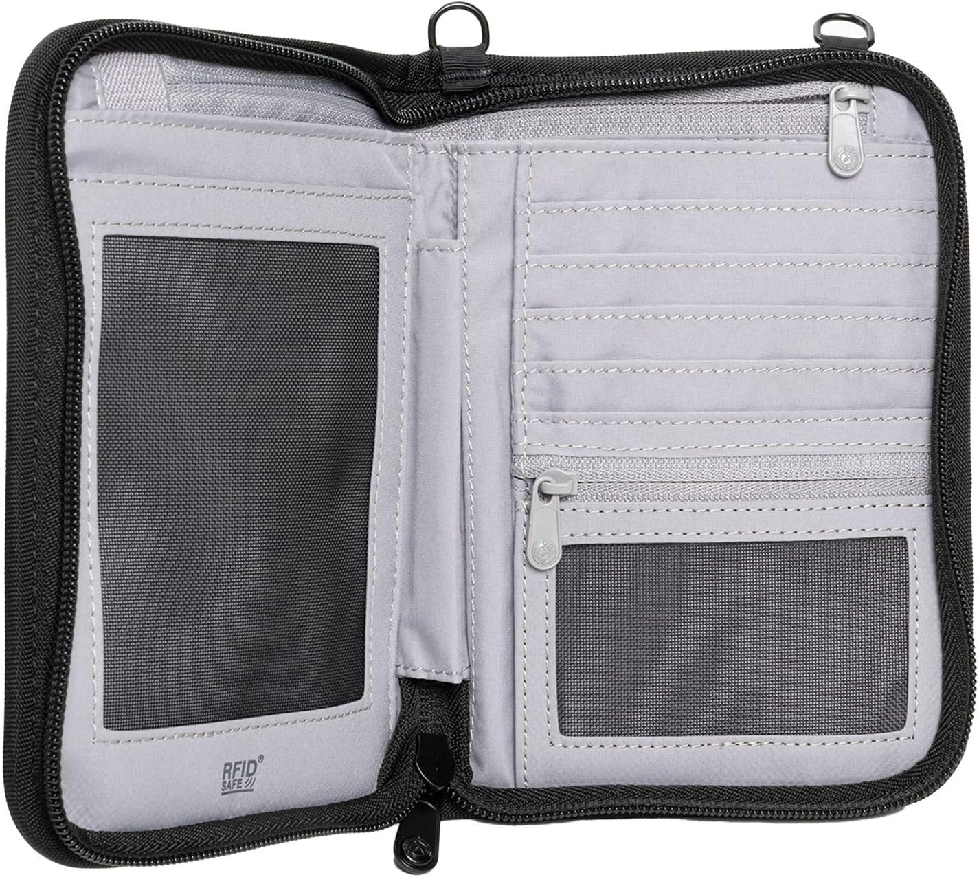 Pacsafe Rfidsafe V150 Anti-theft Blocking Compact Passport Wallet, Black - Image 2